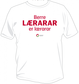 Bærre lærarar er lærarar t-skjorte (nynorsk)